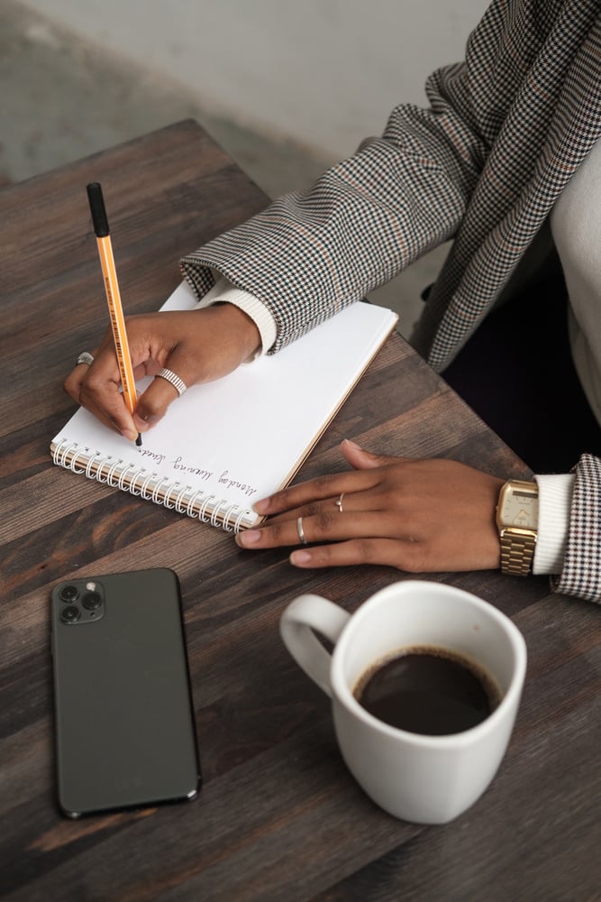 Businesswoman Writing Notes